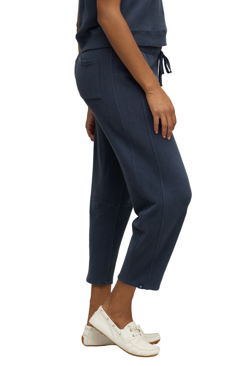 Barefoot Dreams<sup>®</sup> Brushed Fleece Seamed Ankle Pants, Alternate, color, Indigo