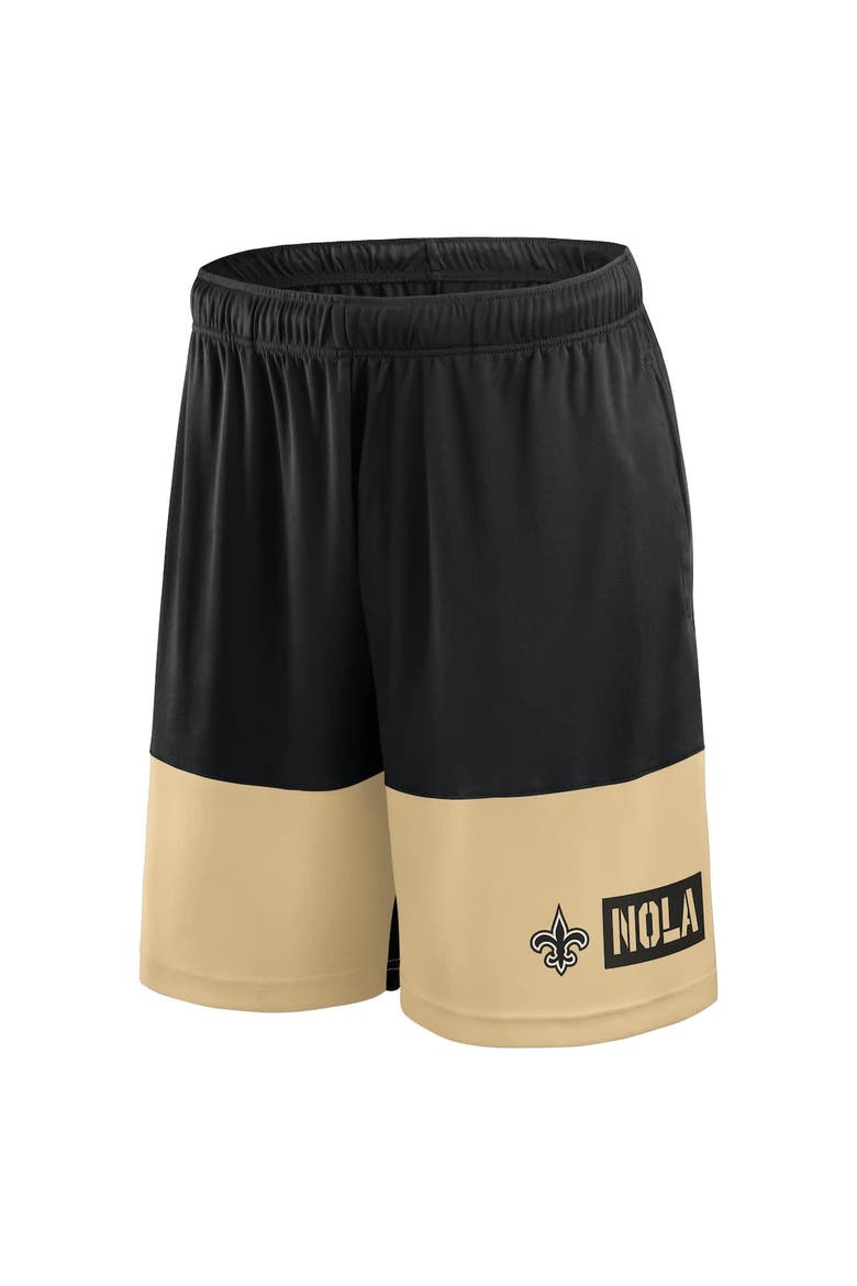 Men's Fanatics Black/Gold New Orleans Saints Big & Tall Best of the Best Performance Shorts, Alternate, color, Black