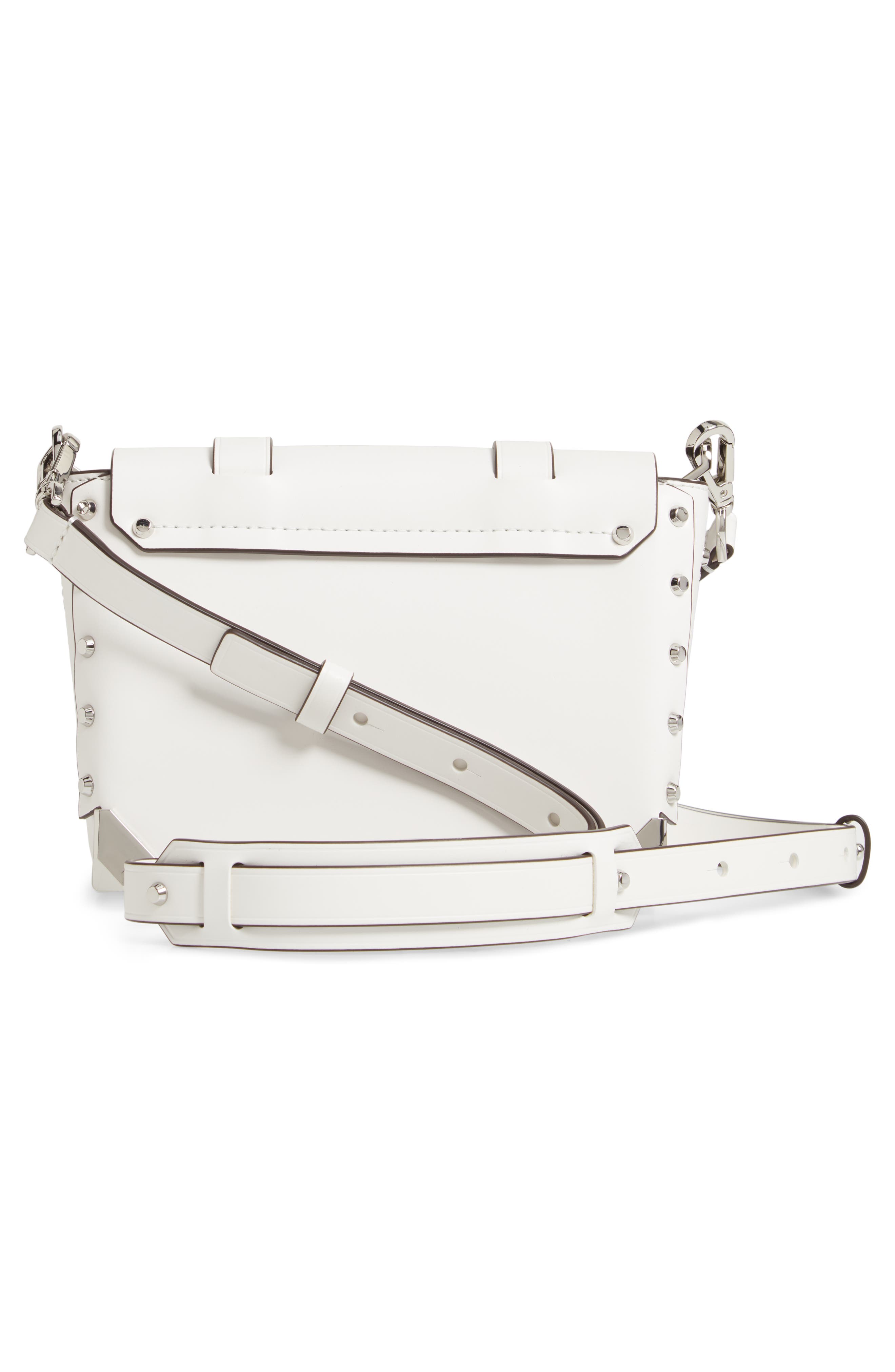 MICHAEL Michael Kors Small Manhattan Leather Messenger Bag, Alternate, color, 