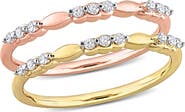 DELMAR Set Of 2 Diamond Rings - 0.18ct.