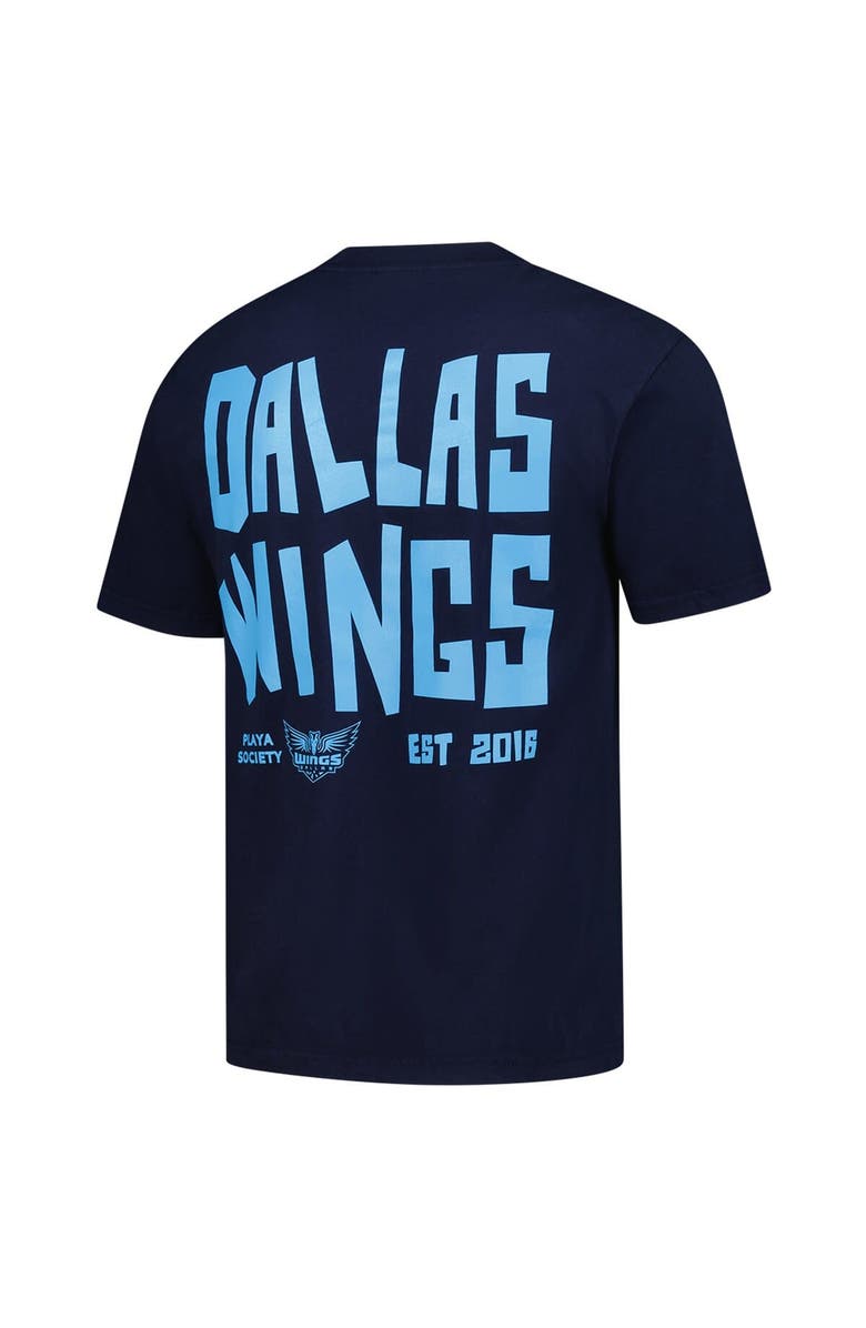 Playa Society Unisex Playa Society Blue Dallas Wings Established 2016 Premium T-Shirt, Alternate, color, Blue