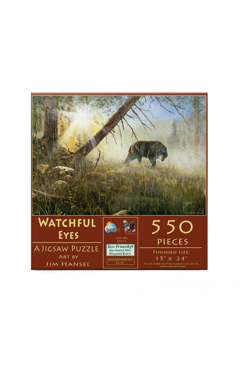 Sunsout Watchful Eyes 550 piece Jigsaw Puzzle for Adults, Alternate, color, Multicolor