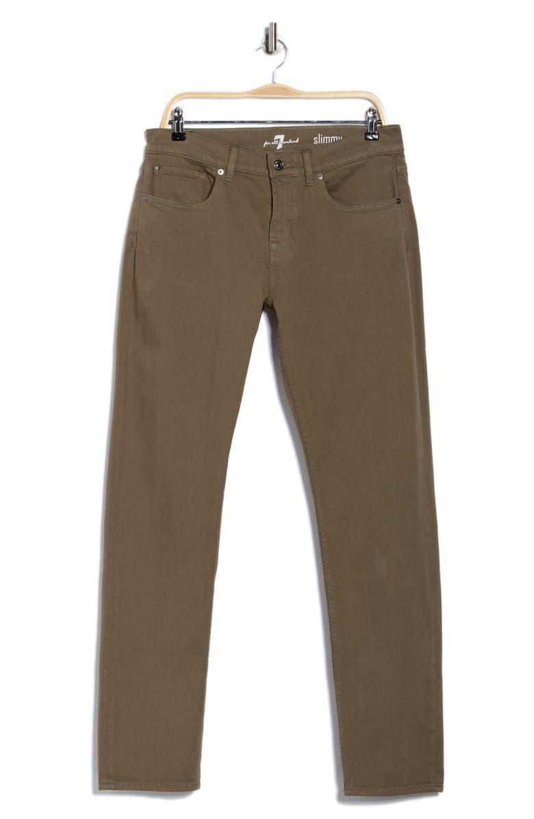 7 For All Mankind Slimmy Jeans, Alternate, color, Army