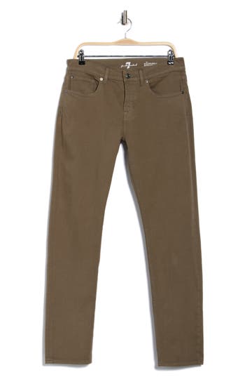7 For All Mankind Slimmy Jeans In Green