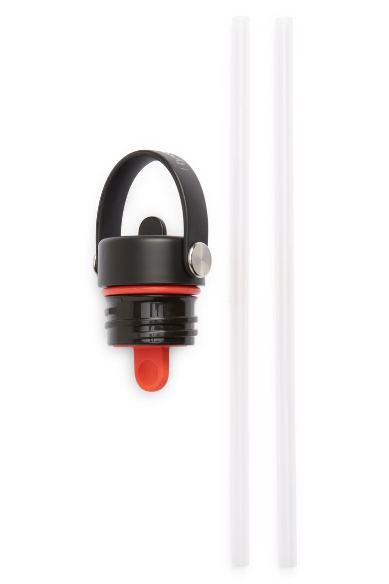 Standard Flex Cap & Straw, Main, color, BLACK