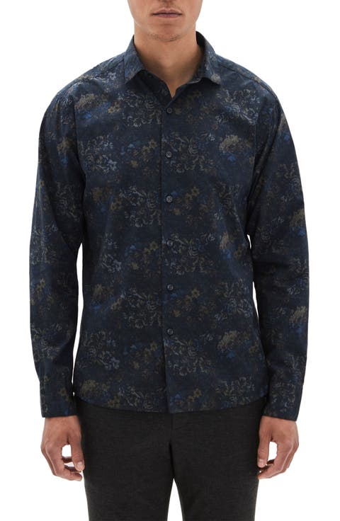 Felston Floral Print Button-Up Shirt