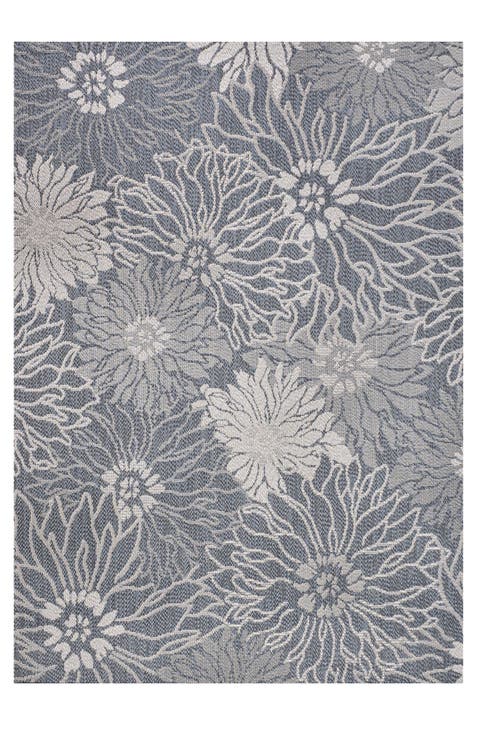 Bahamas Modern All-Over Floral Indoor/Outdoor Area Rug