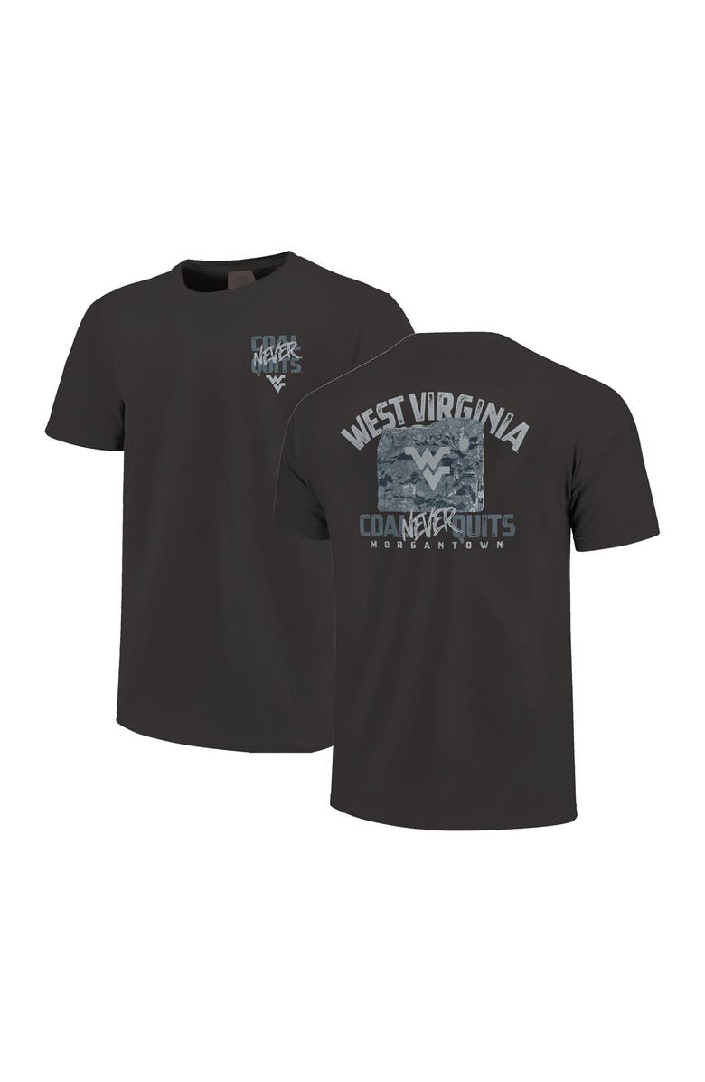 IMAGE ONE Men's    Graphite West Virginia Mountaineers Built On Bravery Comfort Colors T-Shirt, Main, color, Graphite