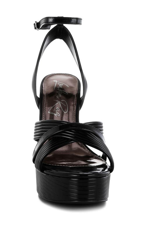London Rag Socialiate Platform Sandal In Black