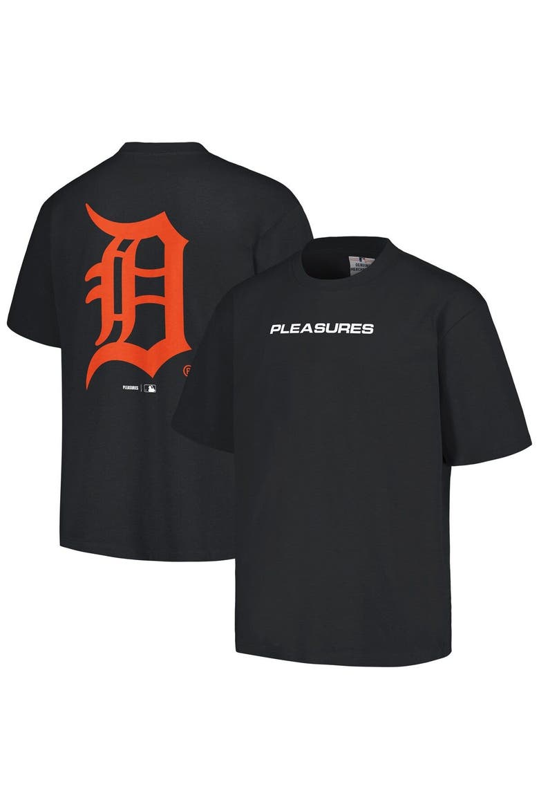 Men's PLEASURES  Black Detroit Tigers Ballpark T-Shirt, Main, color, Black