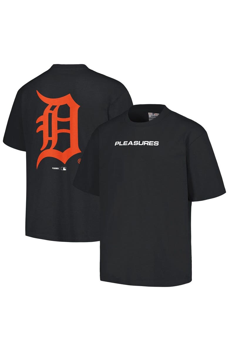 PLEASURES Men's PLEASURES  Black Detroit Tigers Ballpark T-Shirt, Main, color, 