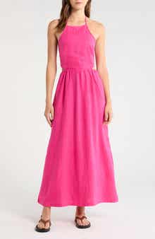SoftWash Linen Halter Dress
