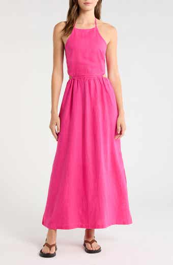 SoftWash Linen Halter Dress