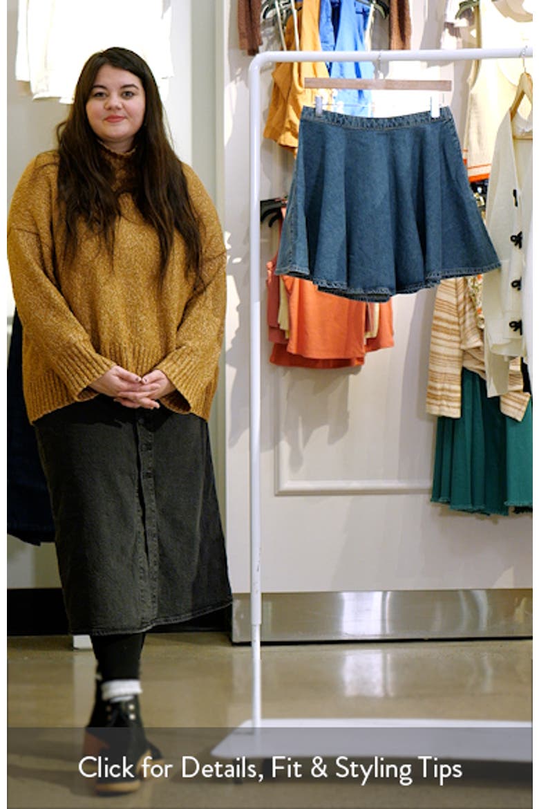 Pleated Denim Skirt video