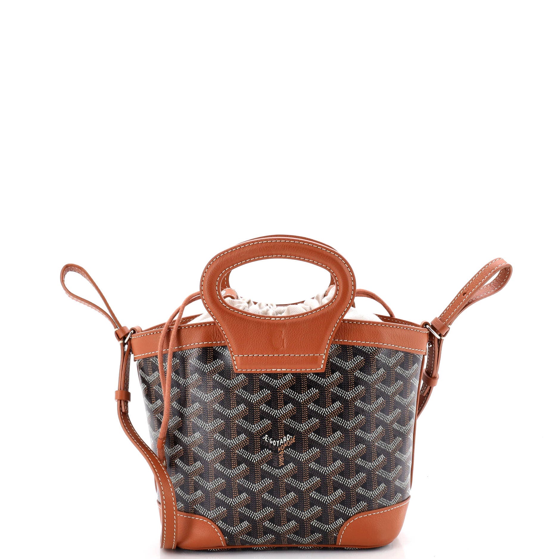 Beluga Bag Coated Canvas Mini, Main, color, Brown