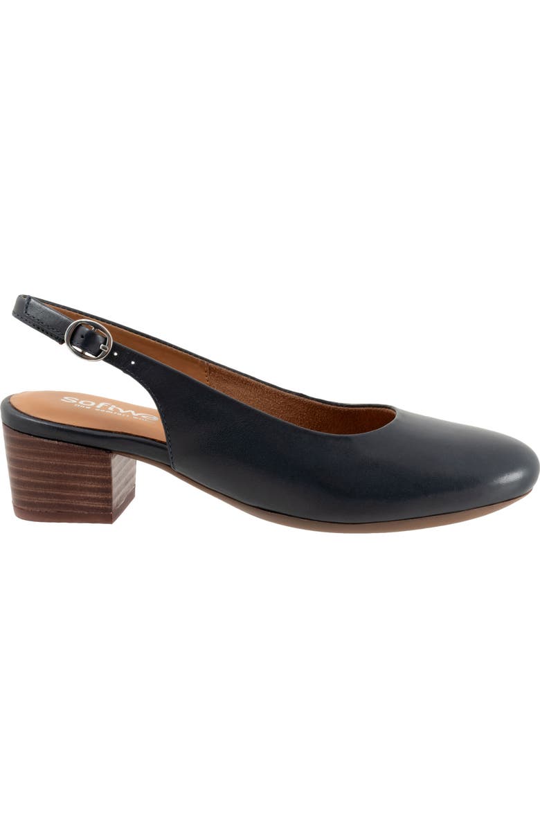 SoftWalk<sup>®</sup> Largo Slingback Pump (Women) - Wide Width Available, Alternate, color, Navy