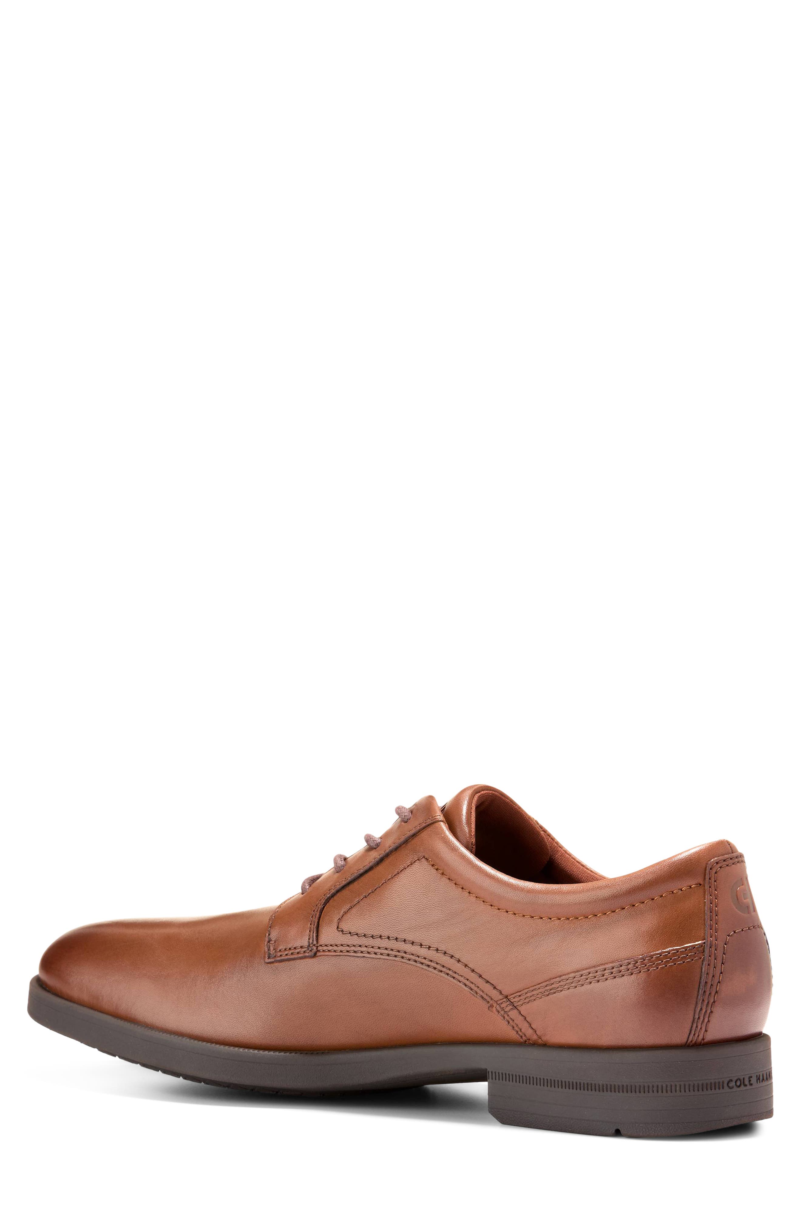 Hartsfield Grand Plain Toe Leather Oxford, Alternate, color, BRITISH TAN / JAVA