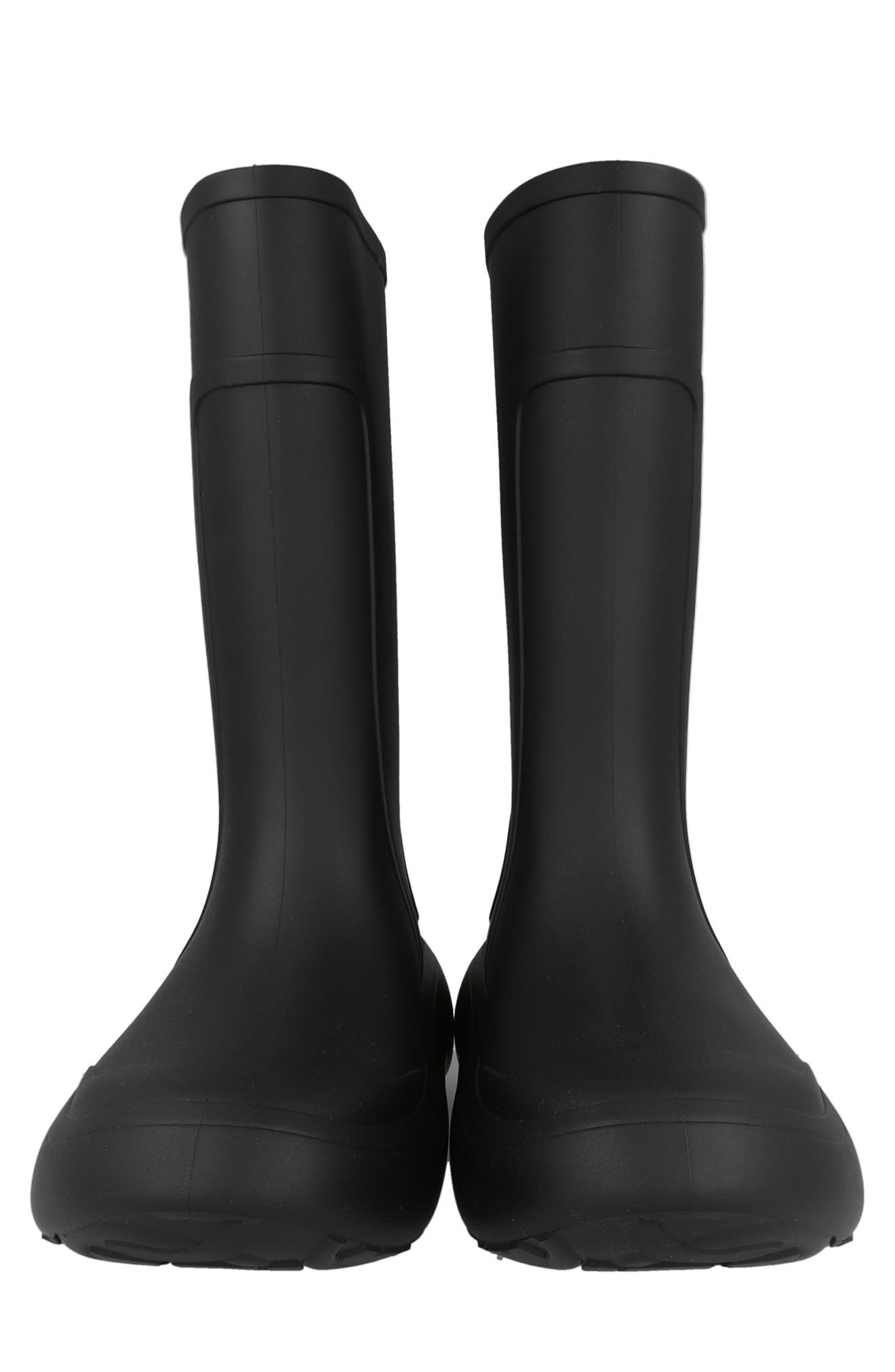 FERRAGAMO Rubber Rain Boot, Alternate, color, Black
