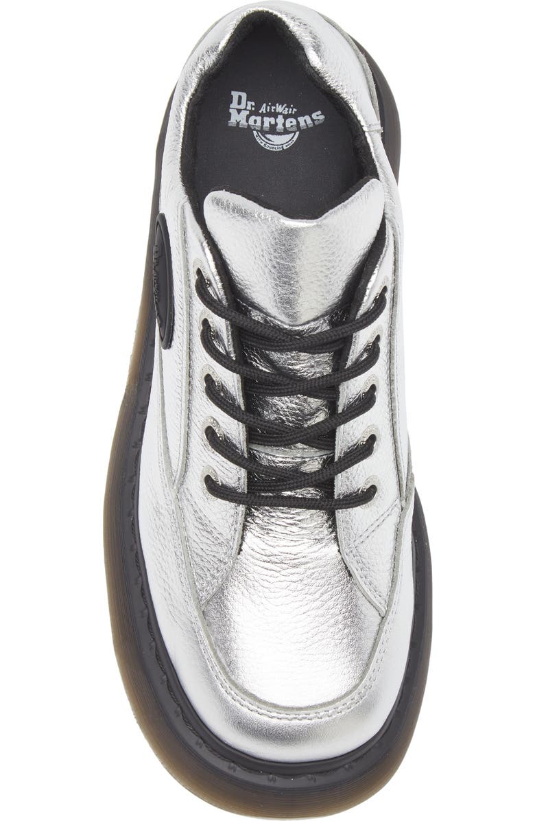 Dr. Martens Buzz 5i Mixed Media Platform Sneaker, Alternate, color, Silver Metallic