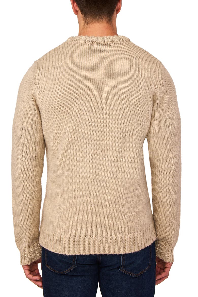 The Avalanche Rib Knit Crewneck Sweater, Alternate, color, OATMEAL