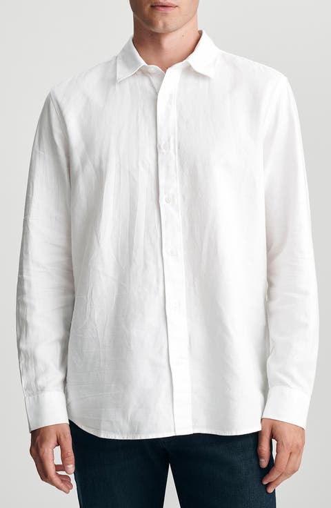 Long Sleeve Linen & Cotton Shirt