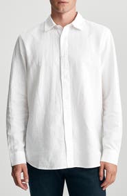 Mavi Jeans Long Sleeve Linen & Cotton Shirt