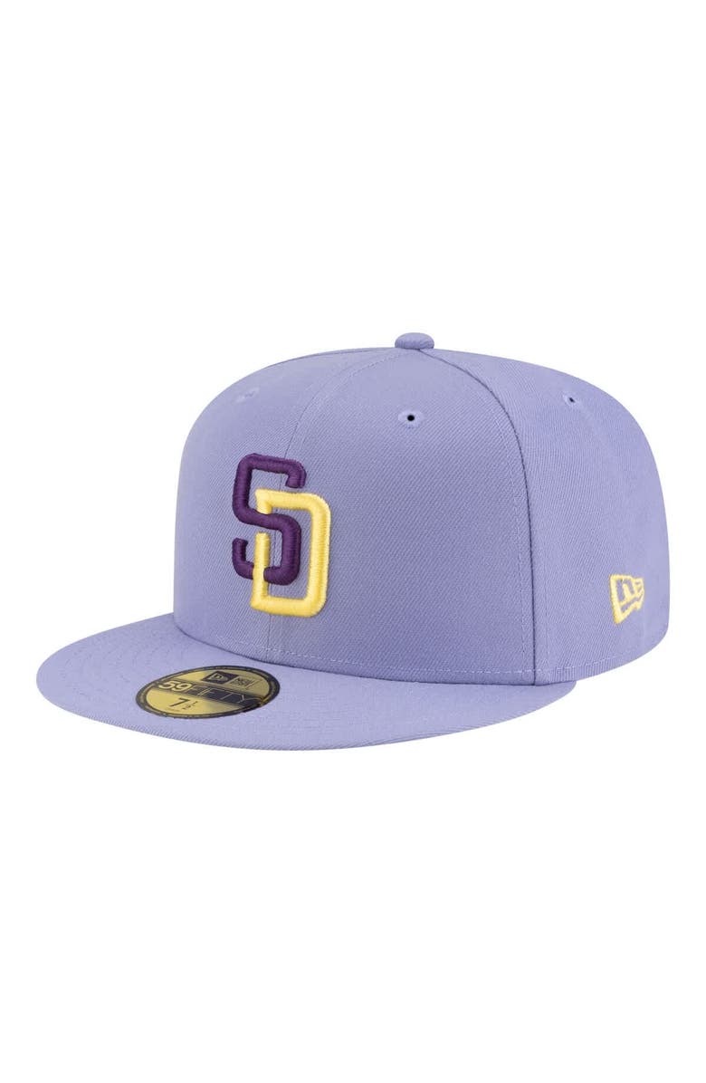 New Era Men's New Era Light Purple San Diego Padres Lavender Bloom 59FIFTY Fitted Hat, Alternate, color, Light Purple