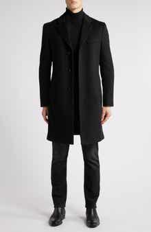 BOSS Hyde Felted Wool & Cashmere Car Coat