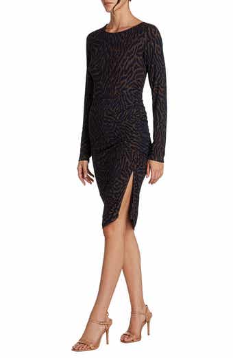 matty m. Clio Long Sleeve Sheath Dress