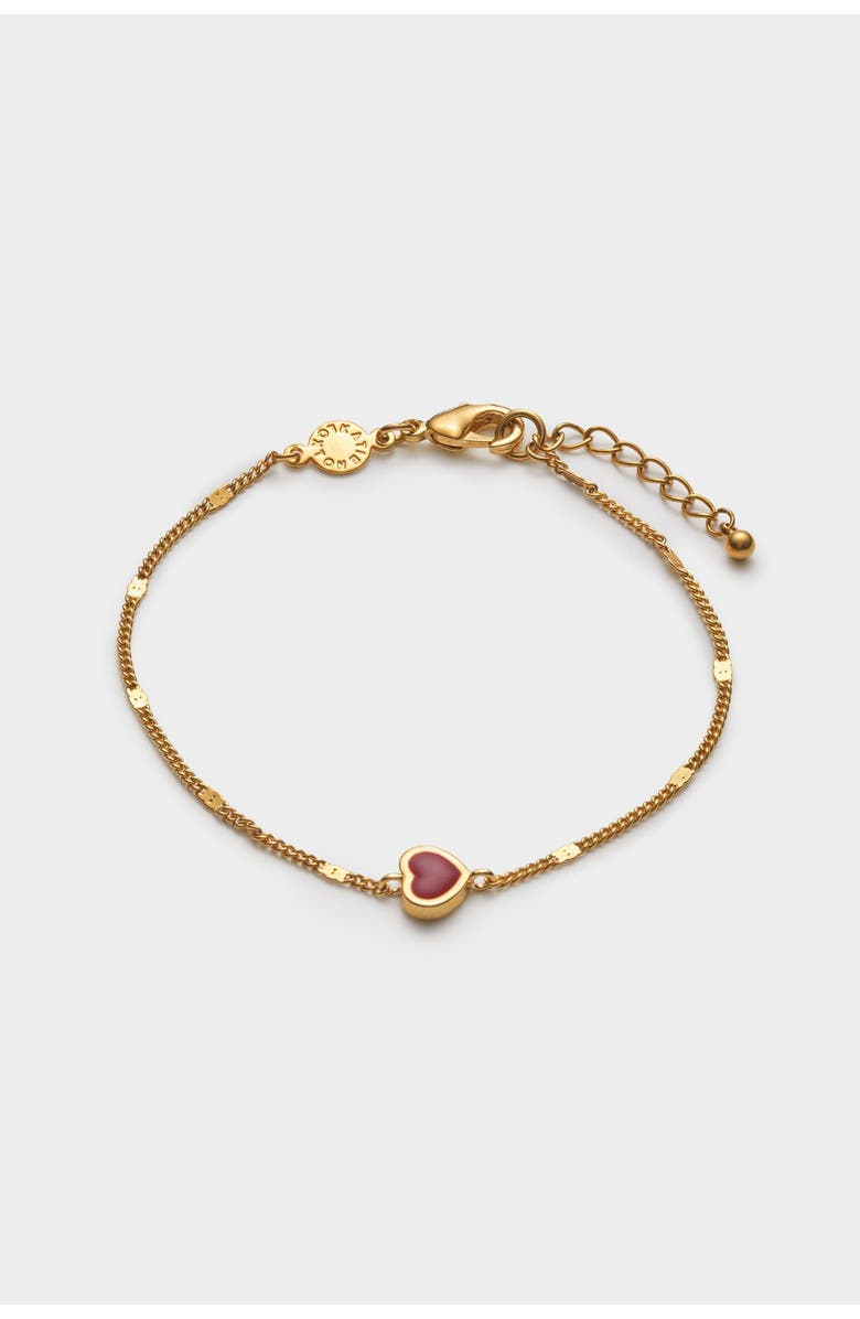 Katie Loxton Rouge Waterproof Gold Heart Bracelet, Alternate, color, Gold