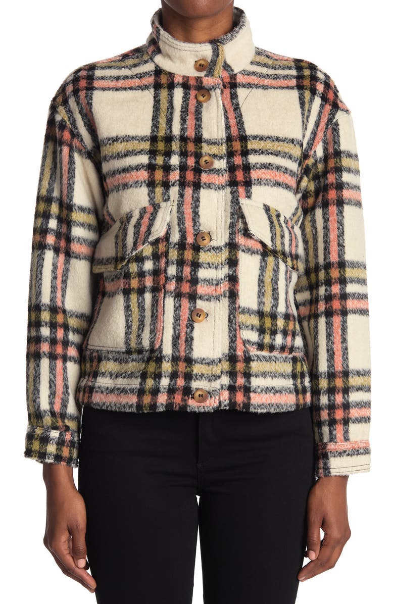 Bagatelle Cozy Brushed Knit Shacket, Alternate, color, 