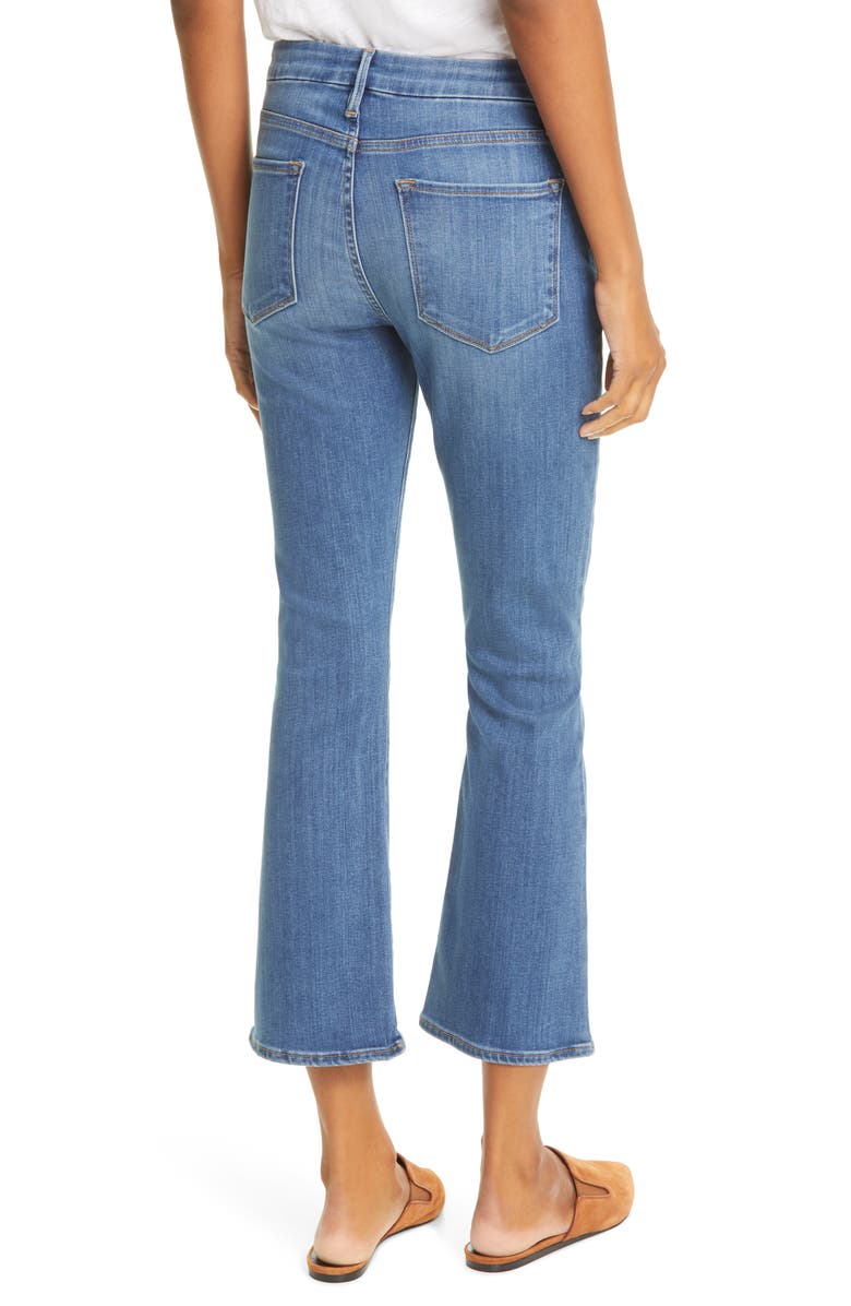 FRAME Le Crop Mini Boot High Waist Jeans, Alternate, color, Poe