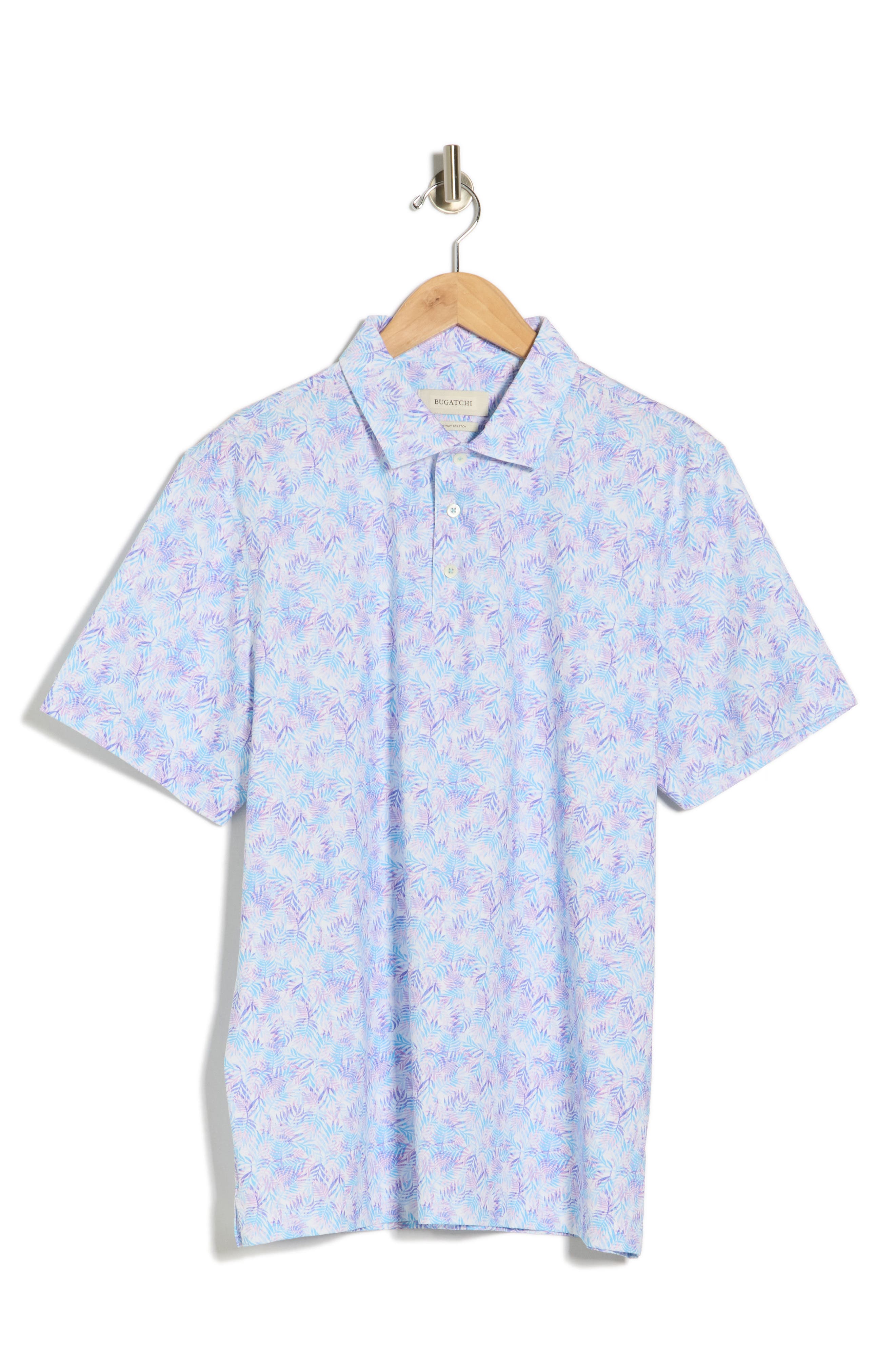Bugatchi Print OoohCotton® Knit Polo