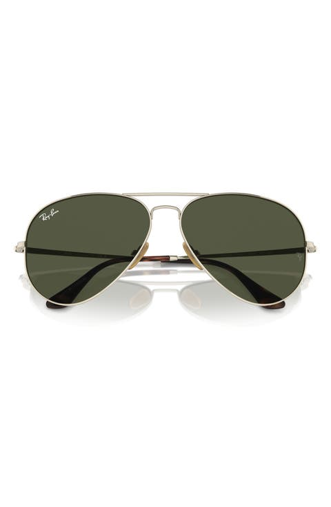 58mm Pilot Aviator Sunglasses