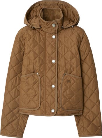 【関税＆送料込み】Burberry Cropped Nylon Hooded Jacket Cropped Nylon Hooded Jacket in Black - Women | Burberry