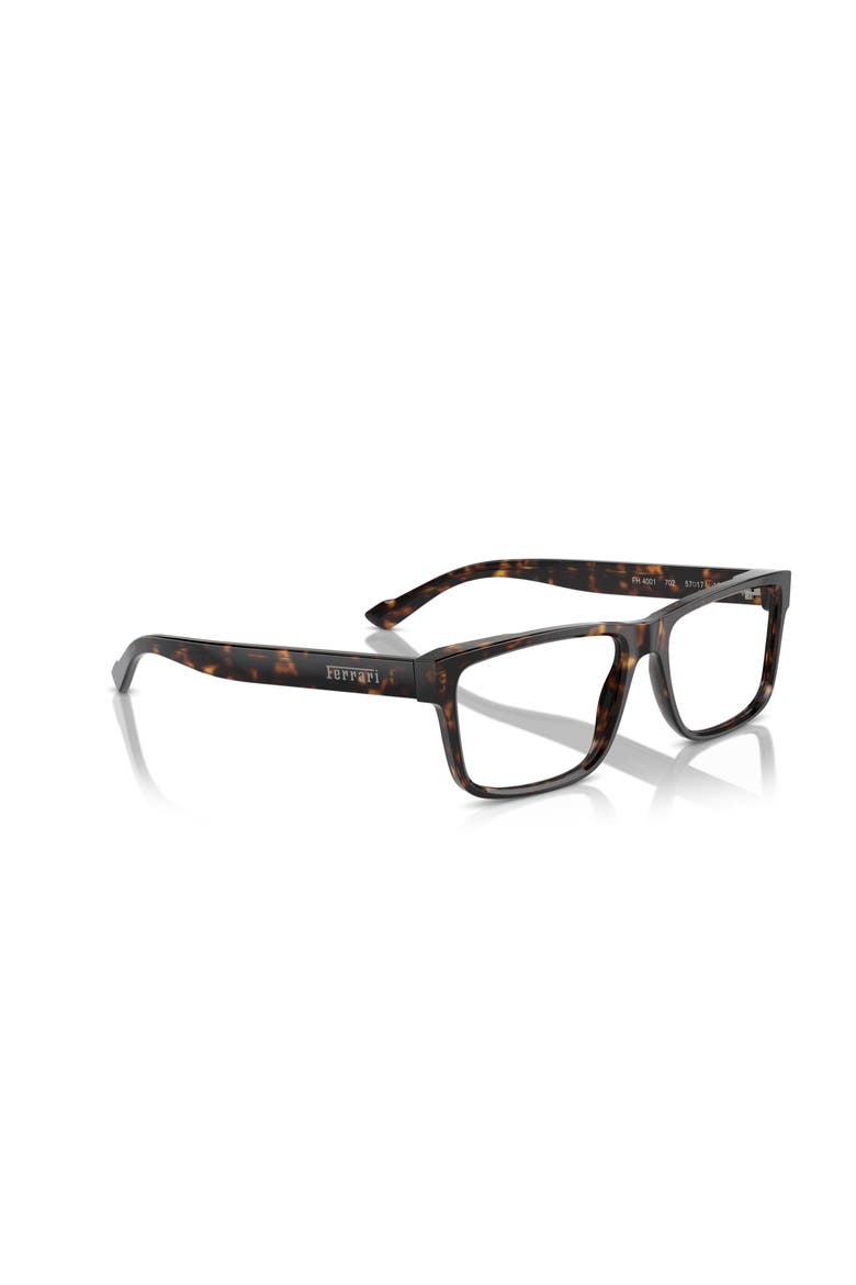 55mm Rectangle optical glasses, Alternate, color, Tortoise