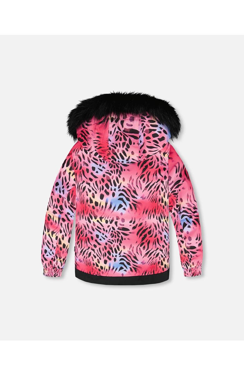 Deux par Deux Girl Two-Piece Play Snowsuit with Jacket and Solid Pant, Alternate, color, Black