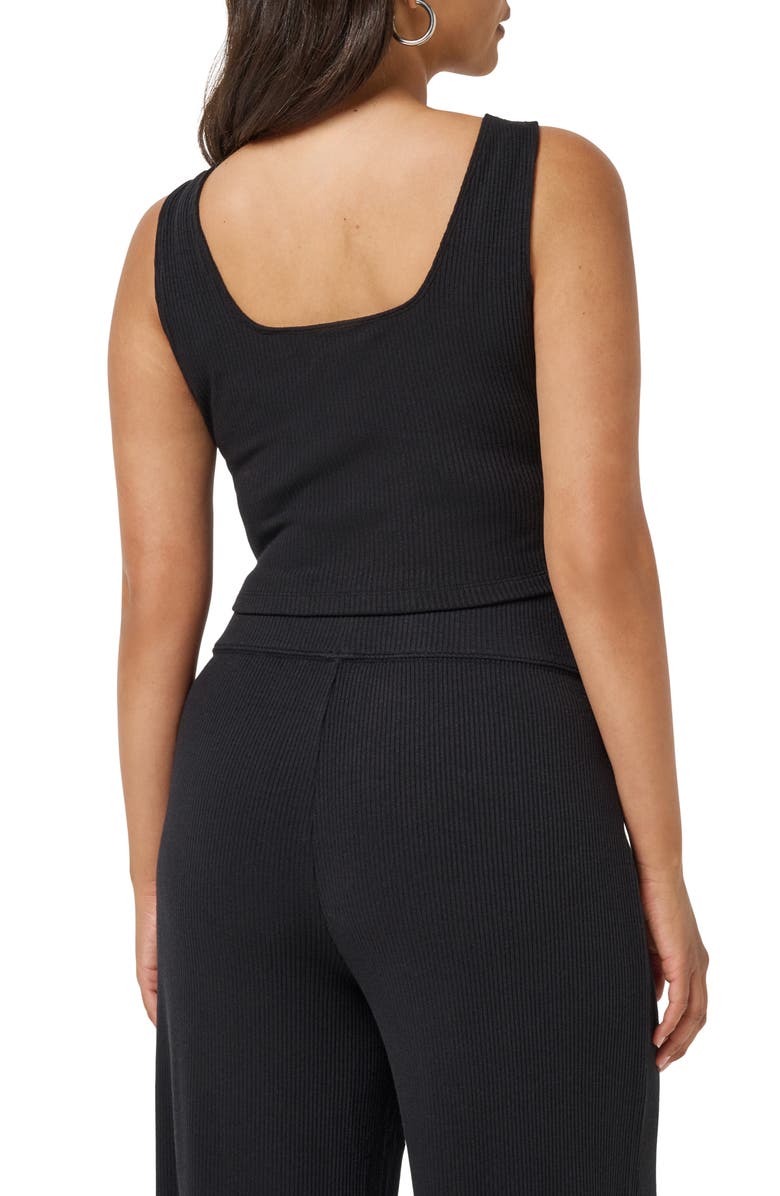 TravisMathew Evening Retreat Rib Crop Tank, Alternate, color, Black