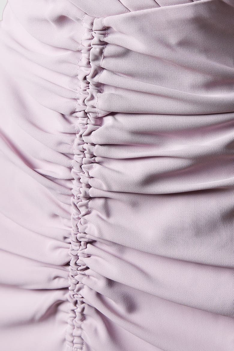 Ruched Vee Dress, Alternate, color, Lilac