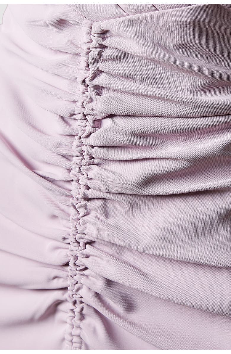 Coast Ruched Vee Dress, Alternate, color, Lilac