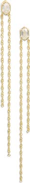 Argento Vivo Sterling Silver Singapore Chain Fringe Drop Earrings
