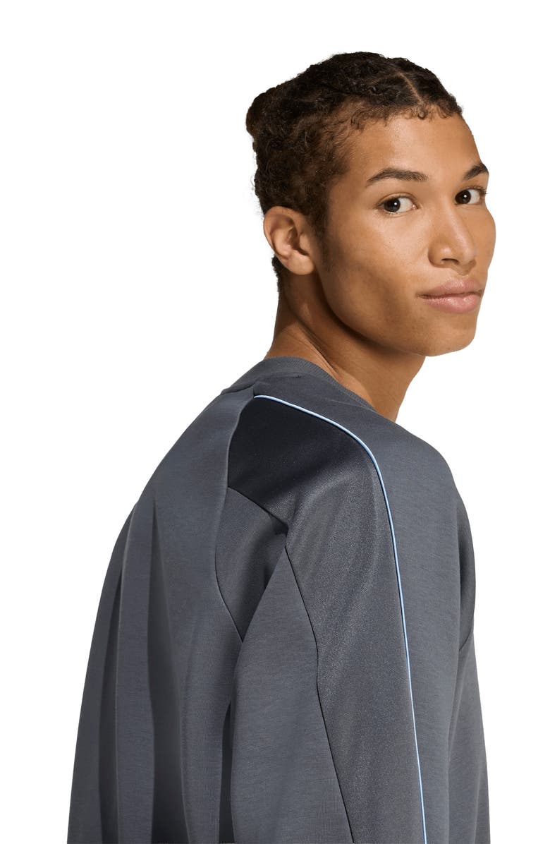 adidas Stadium Crewneck Sweatshirt, Alternate, color, Grey Six/ Ch Solid Grey