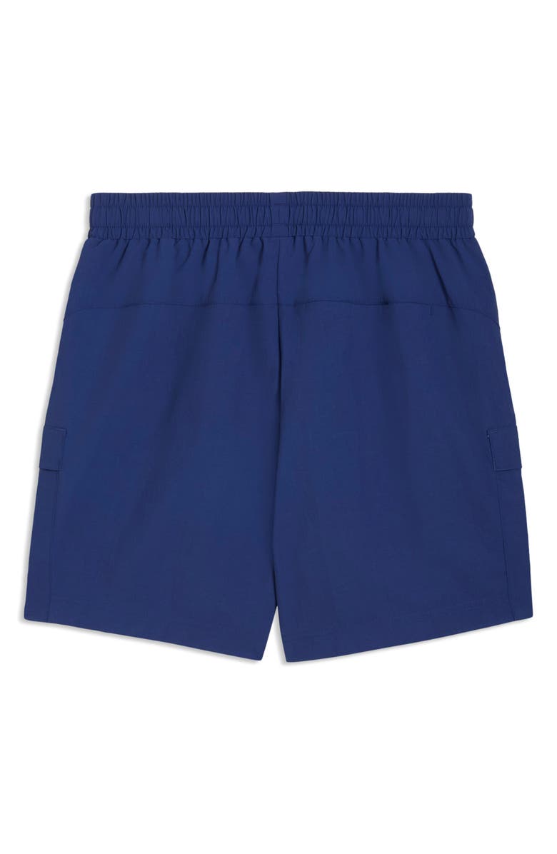 PUMA Wardrobe Essentials Relaxed Cargo Shorts, Alternate, color, Blue Jewel