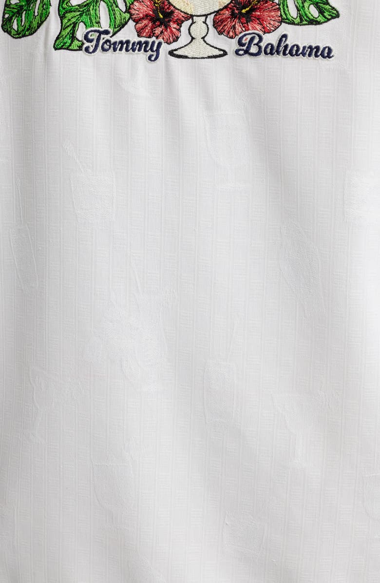 Tommy Bahama Let's Mix & Mingle Short Sleeve Silk Jacquard Button-Up Shirt, Alternate, color, 