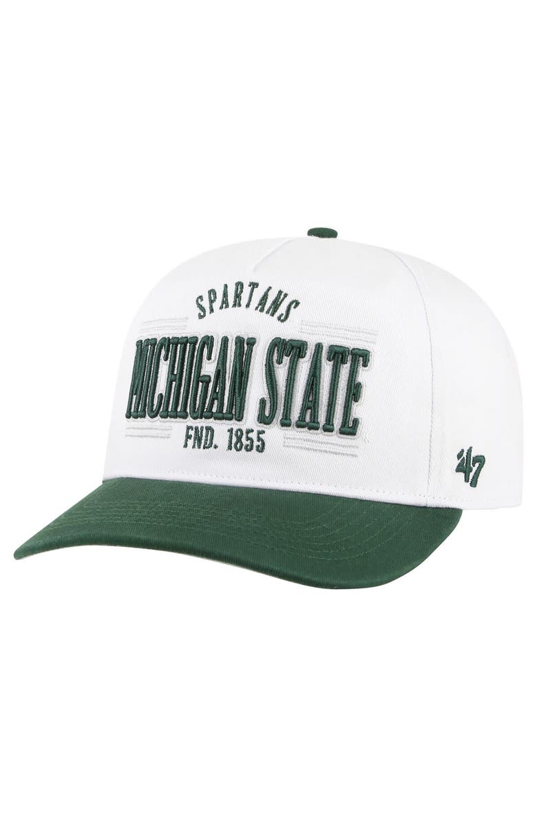 '47 Men's '47 White Michigan State Spartans Streamline Hitch Adjustable Hat, Main, color, 