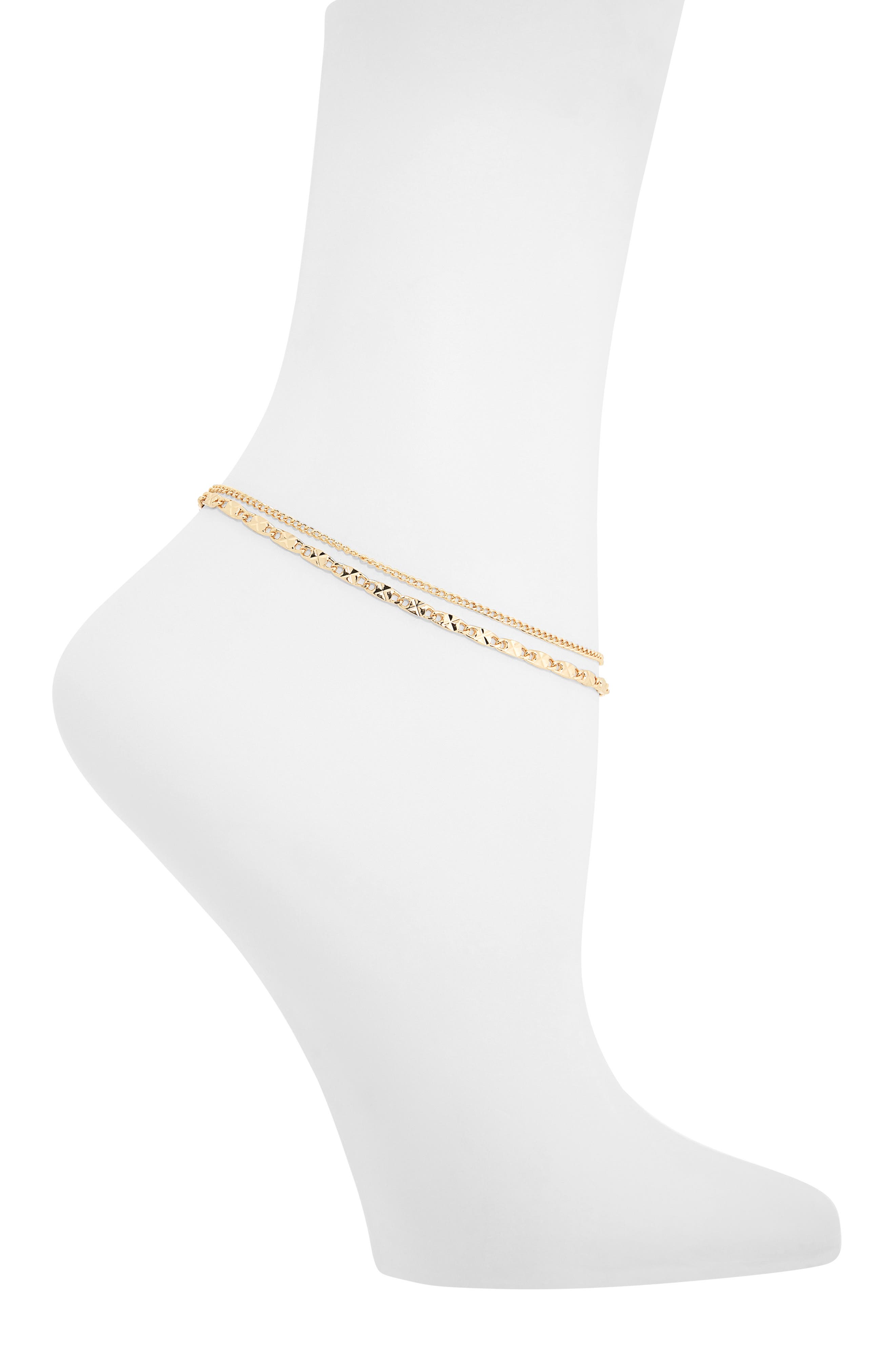 Layer Chain Anklet