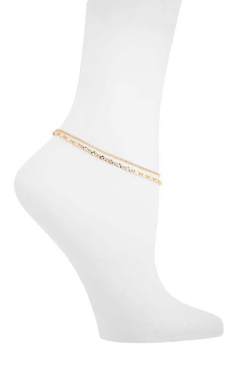 Layer Chain Anklet