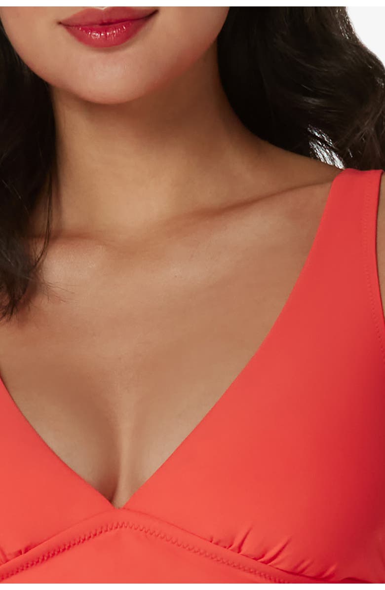 HELEN JON Convertible Tankini, Alternate, color, Coral