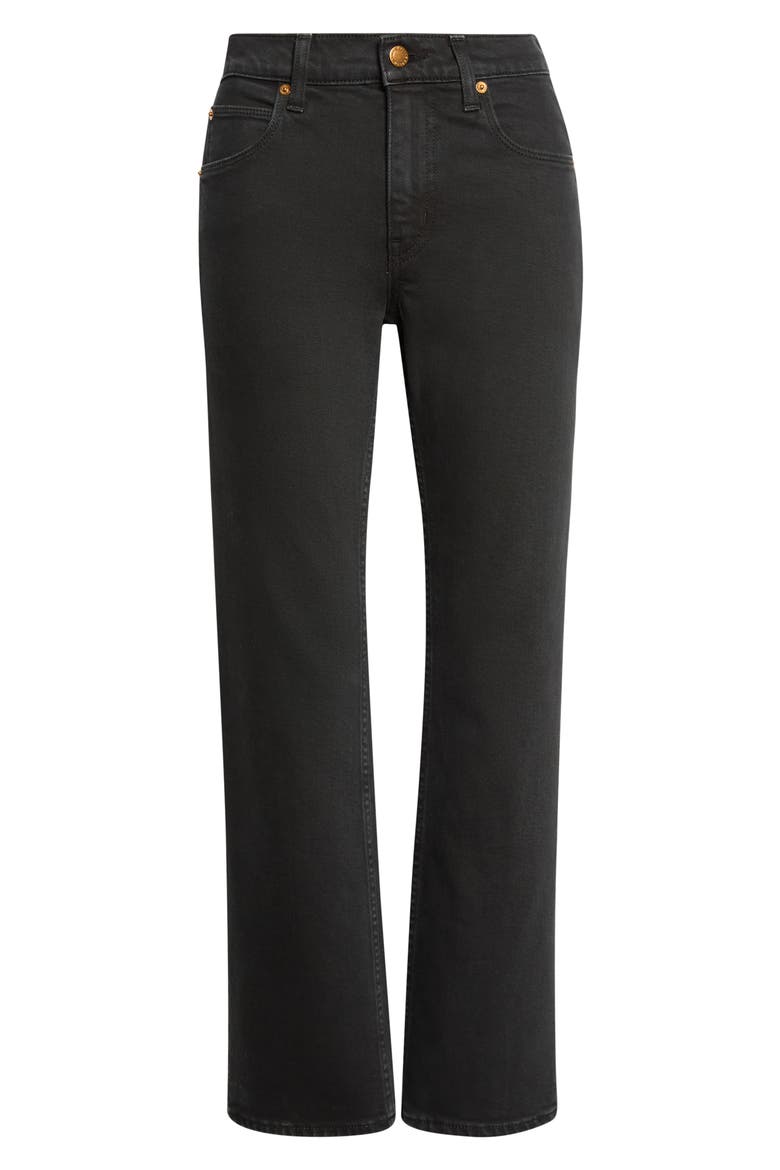 The Rooney Mid Crop Kick Flare Jeans, Alternate, color, WASHED BLACK
