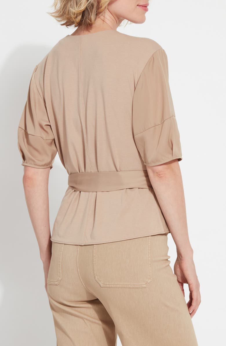 Lysse Juno Wrap Top, Alternate, color, Tanned